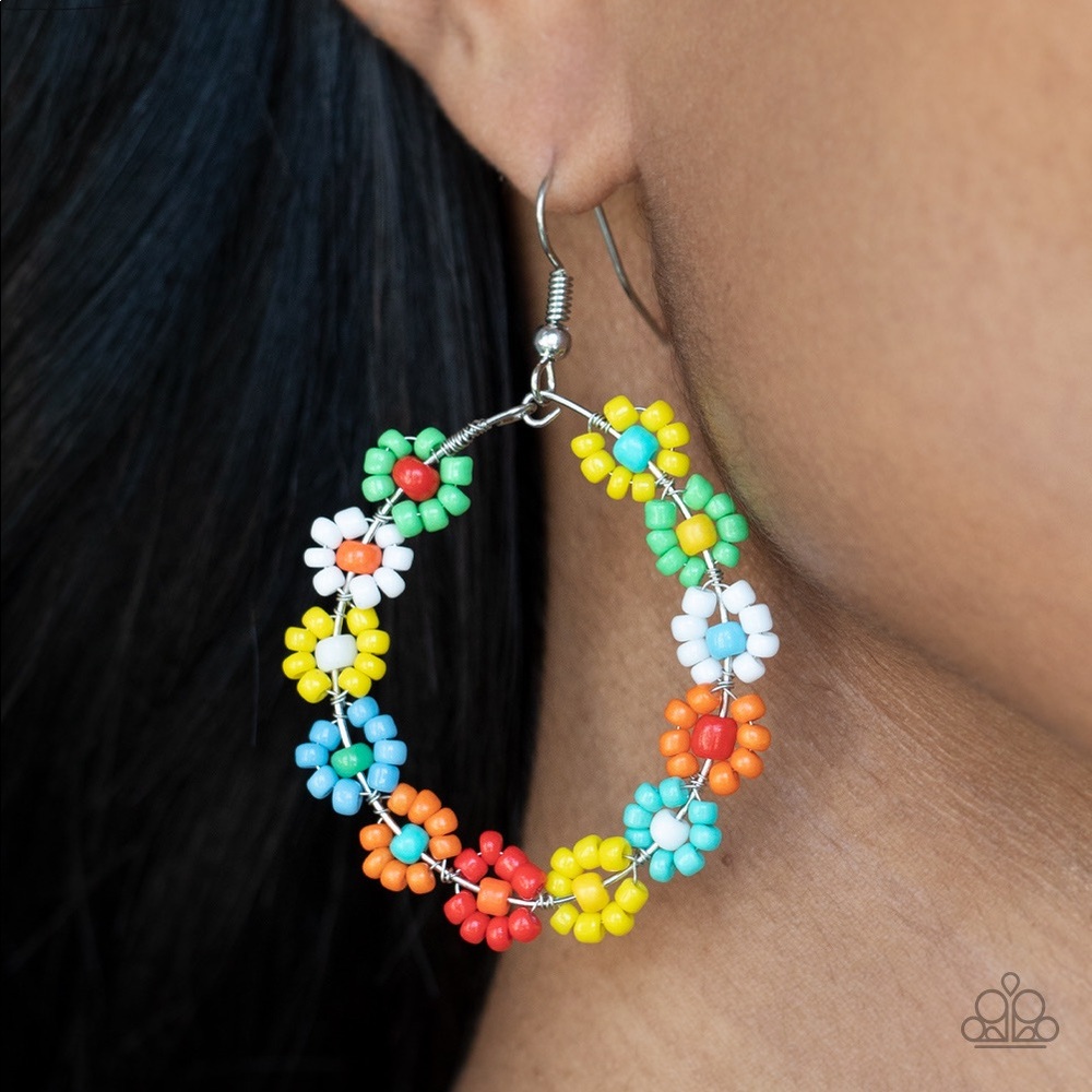 Multi colored floral Earrings